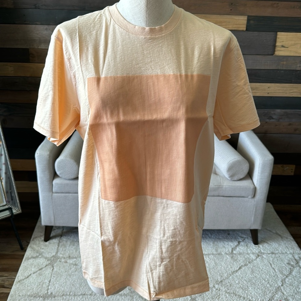 Light Orange Unisex number pointer Tee New M